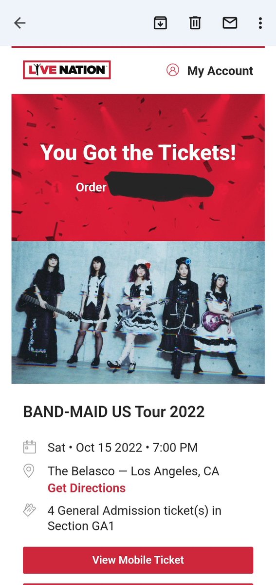 mel_it_hing_'s tweet photo. YESSSSSSSSS!!! Going to finally see Band-Maid live!!! https://t.co/gxtIyyU93n