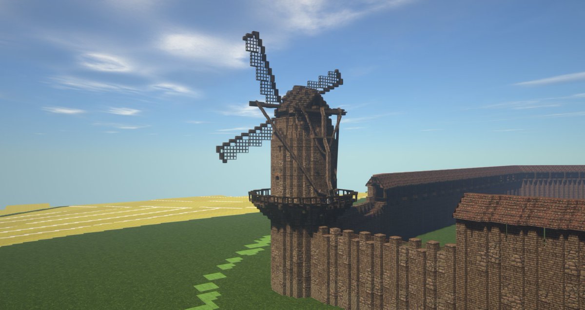 I felt inspired to build this windmill on top of a town wall =)
#WeAreConquest