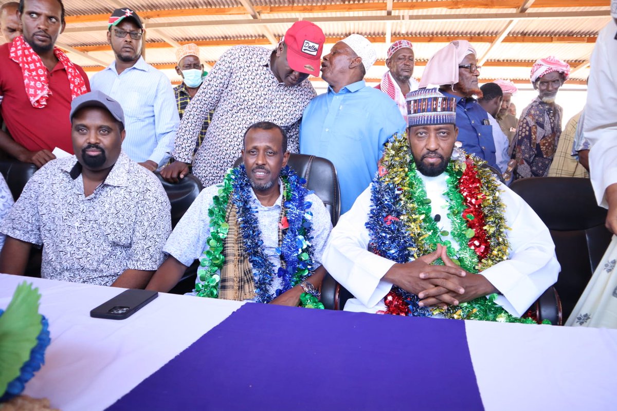 Croned with garlands by community leaders