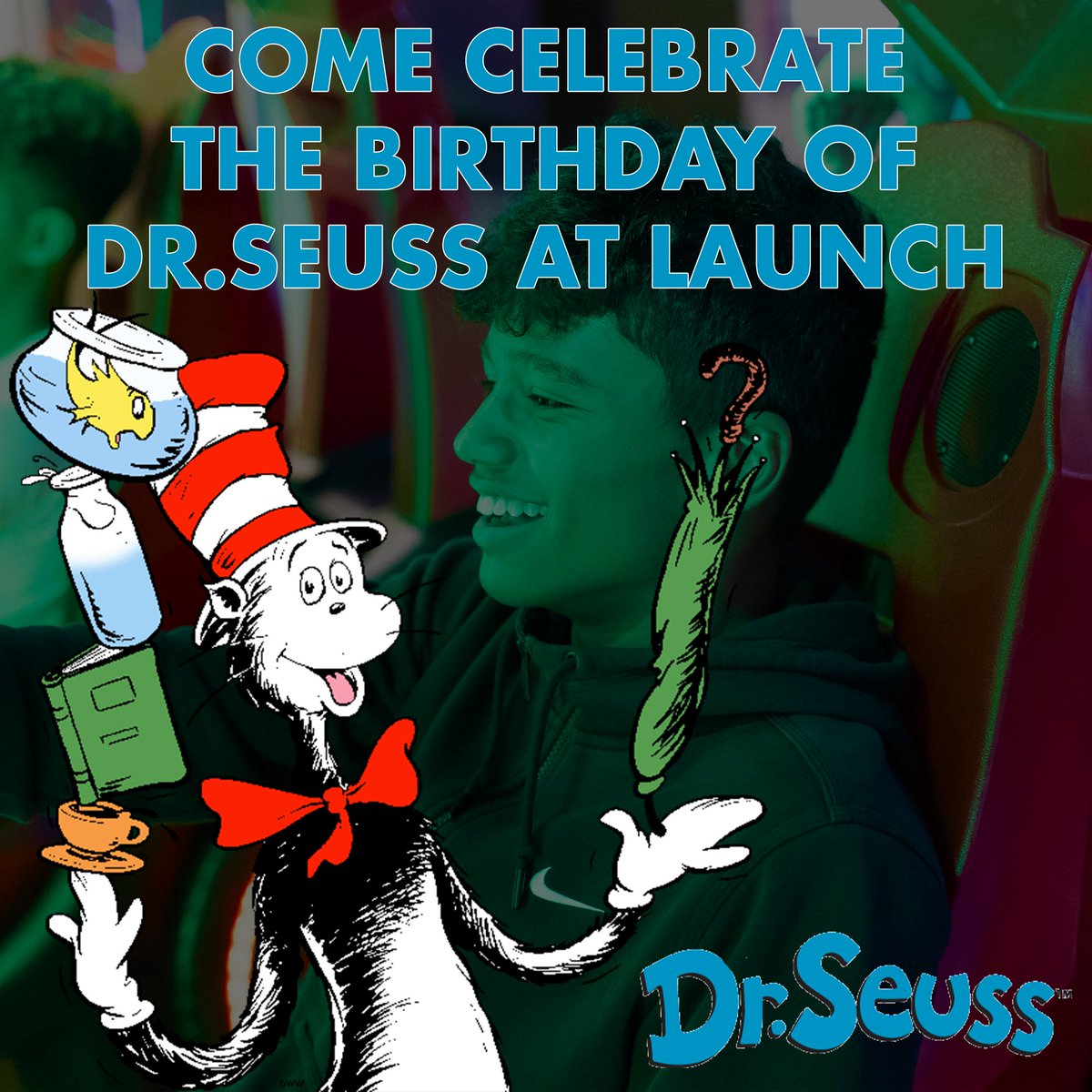 Come to launch tomorrow 3.2.22 to celebrate Dr.Seuss!! We will be giving out our Launch admission book marks to everyone that jumps!

#launchherndon #launchlife #launchentertainment #launchfamilyentertainment #drseuss