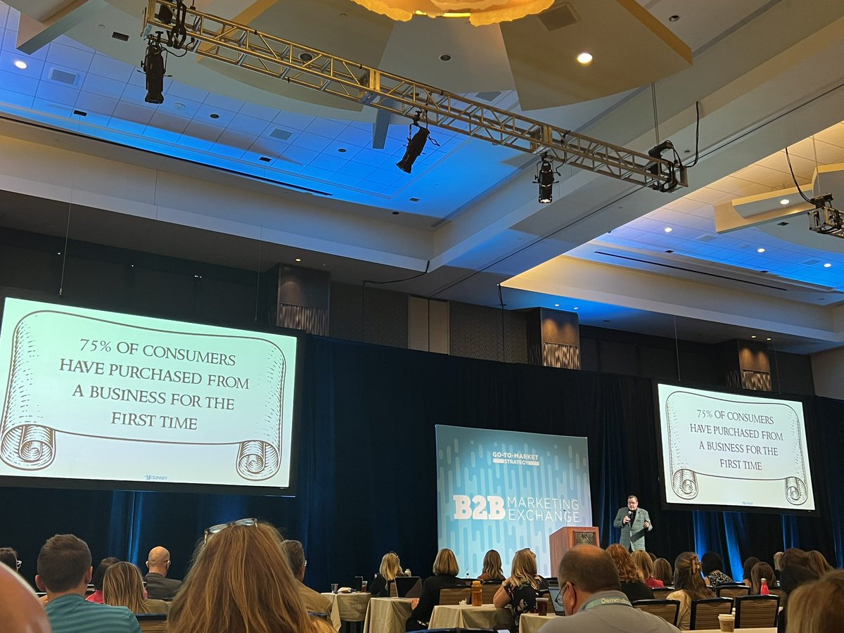 devon_wellbrock's tweet photo. @jaybaer 🙌
Great speaker and fashion icon, reminds us that 75% of consumers purchased from a new business for the first time during the pandemic 
Thank you buyers, let’s keeping getting better together @intentsify #intentactivation #b2bmx #b2bmarketing https://t.co/8JmMlG5x84