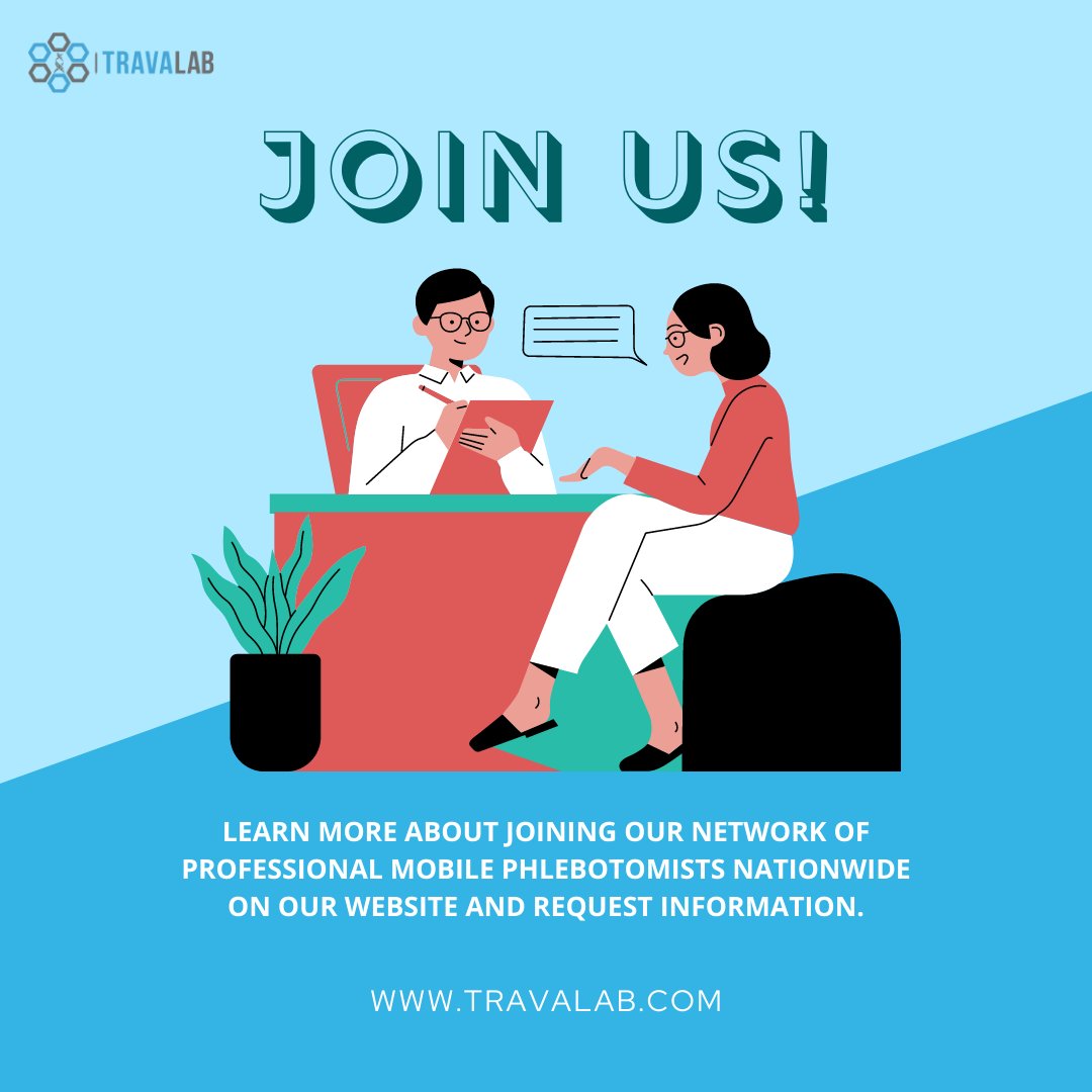 Travalab2's tweet photo. If you are a mobile phlebotomist and would like to become a part of the TravaLab network so join us today ➡️ https://t.co/MlrJ49gt7Y https://t.co/2NNkiSE9S1