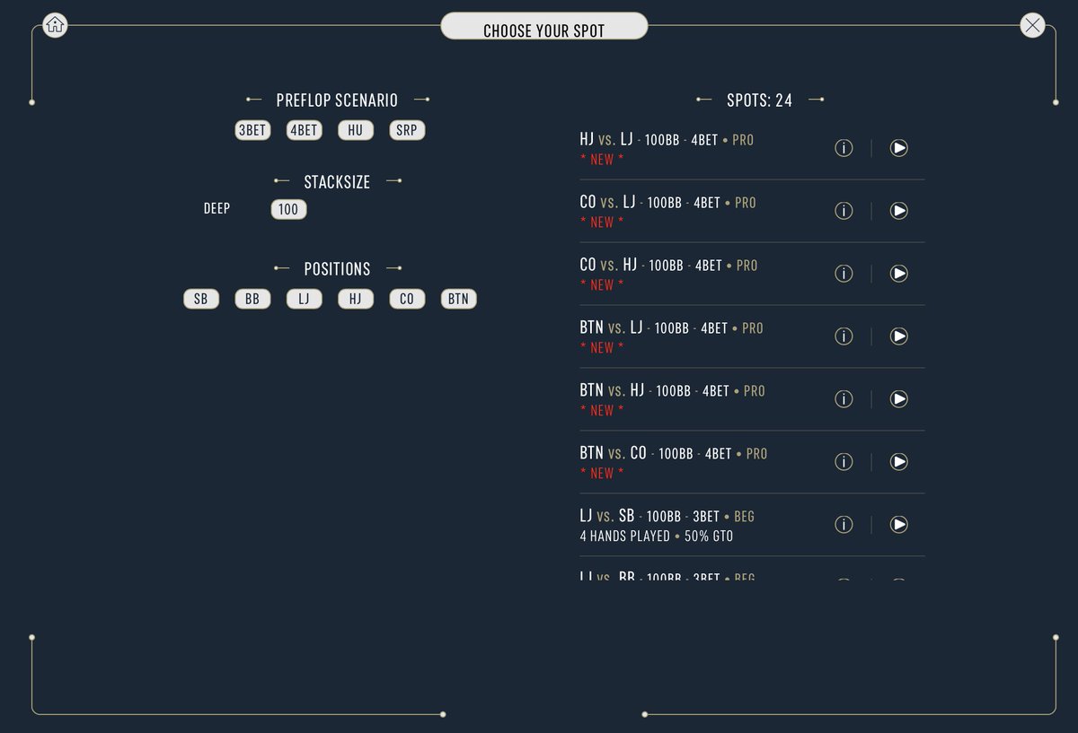 🚀 Plusieurs nouveaux 4Bet spots sont disponibles sur #DTOCASH
