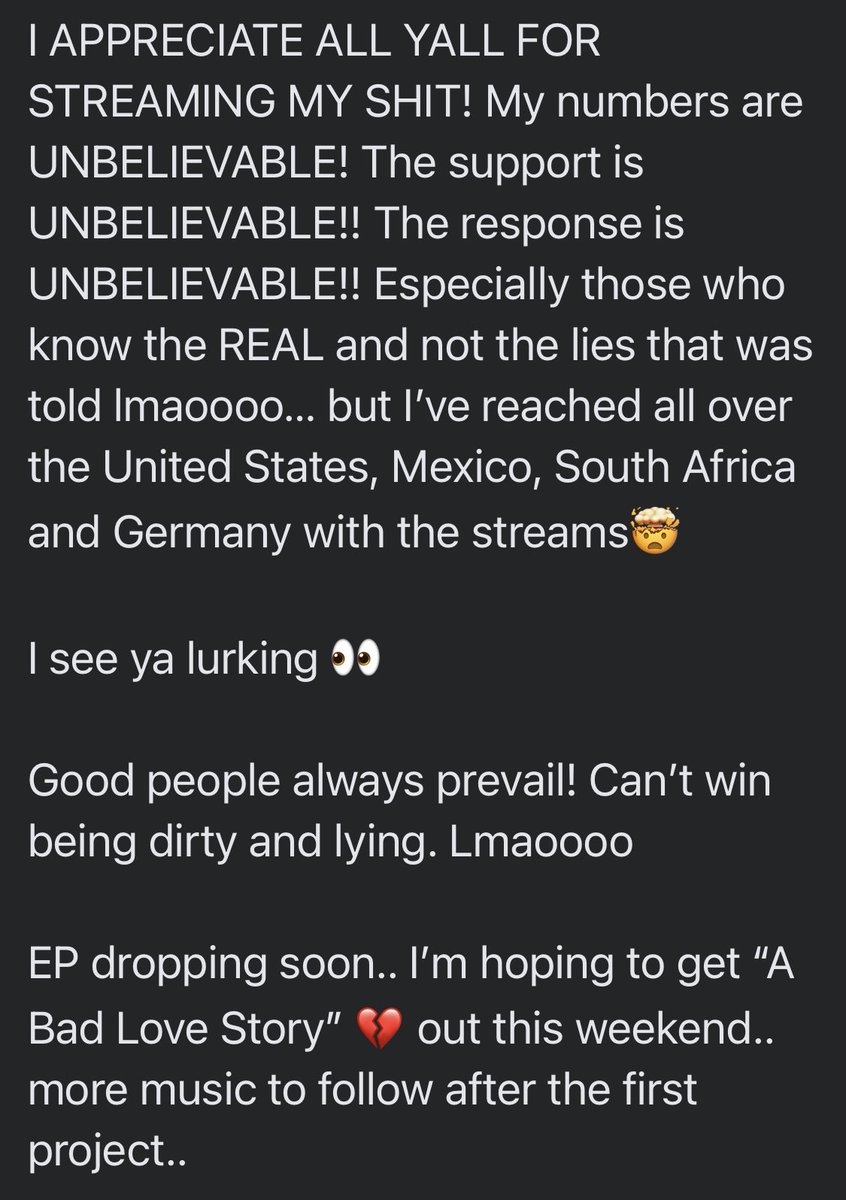 Thank you!!! Thank you!! Thank you!!! #ABadLoveStory coming soon!! #ForYou #Company #Nanette #NanetteMusic #spotify #applemusic #pandora #youtube #tidal