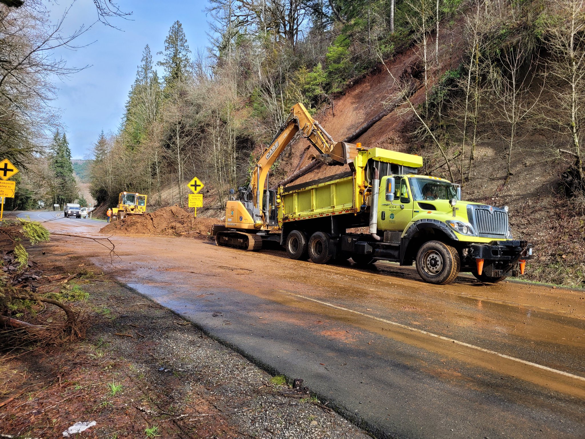 WSDOT on Twitter "👷‍♀️🚧Progress near Shelton Crews are