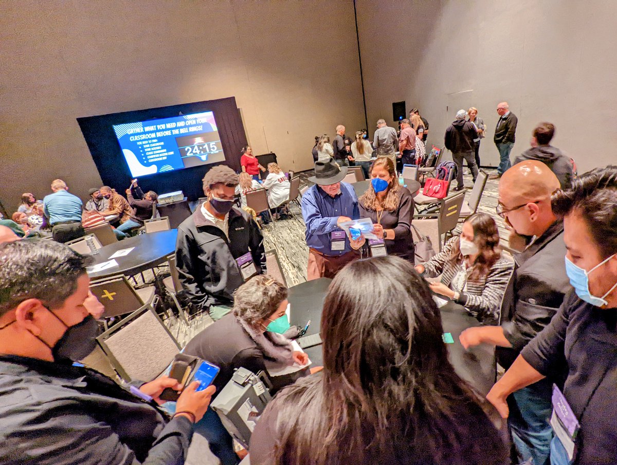 StacyKTweets's tweet photo. Wow, standing room only in the 2020 #Educating4Careers "Breaking Out of Boring Lessons Through Games &amp; Puzzles" session with @BOUSDCTE's Brandi Augustine &amp; @CTEsausd's Edwin Vazquez! The energy &amp; excitement was palpable! #BetterTogether #CTEMonth #AllMeansAll #CTE #WeAreSAUSD https://t.co/yHrVKBqyxC