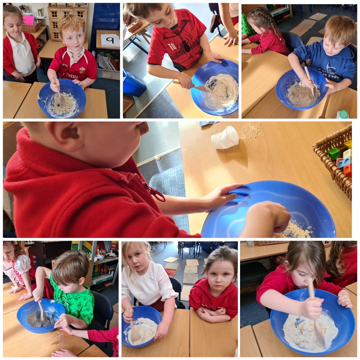 SantesFfraidSch's tweet photo. Happy Shrove Tuesday. Following instructions yn Gymraeg i fwyta crempog- yum! @DioStAsaphEdu @AthBroPowys @powyseducation #bilingualism #churchcalendar https://t.co/HXyvV98YyR