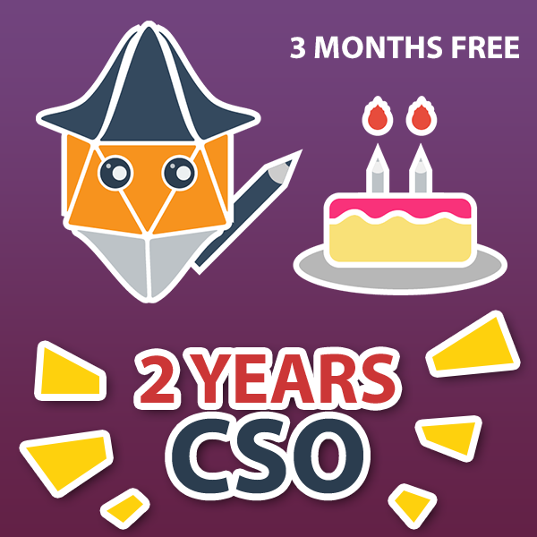 CSOapp's tweet image. 🇬🇧 CSO celebrates its 2nd birthday! For this occasion we are giving away 3 months of Goblin subscription 🎁 to 4 of you who retweeted 🔃 this post!

🇫🇷 CSO fête ses 2 ans ! Pour cette occasion nous faisons gagner 3mois d'abo Goblin 🎁 à 4 abonnés qui auront retweeté 🔃 ce post !