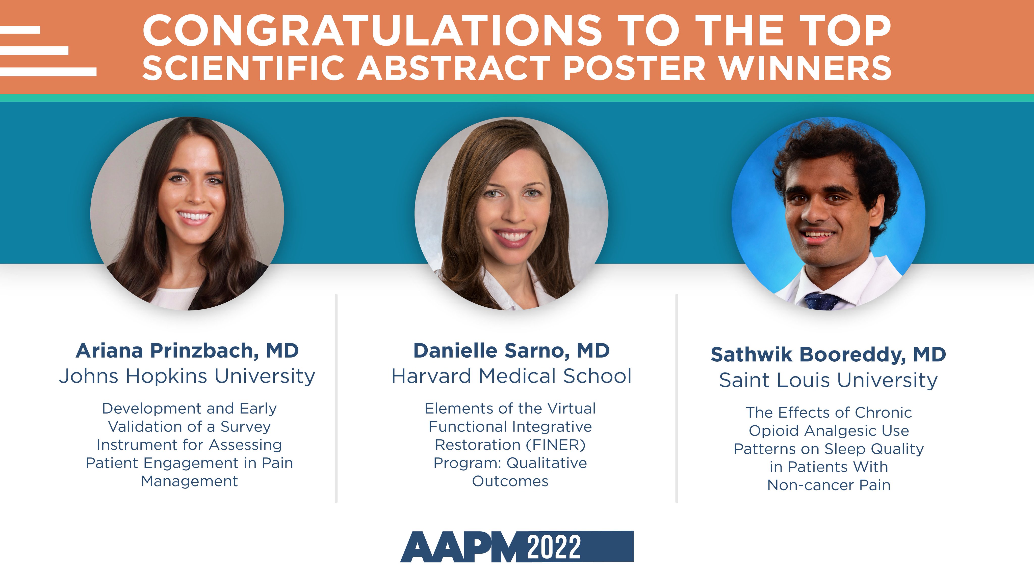 American Academy of Pain Medicine (AAPM) on Twitter "Congratulations to the Top Scientific