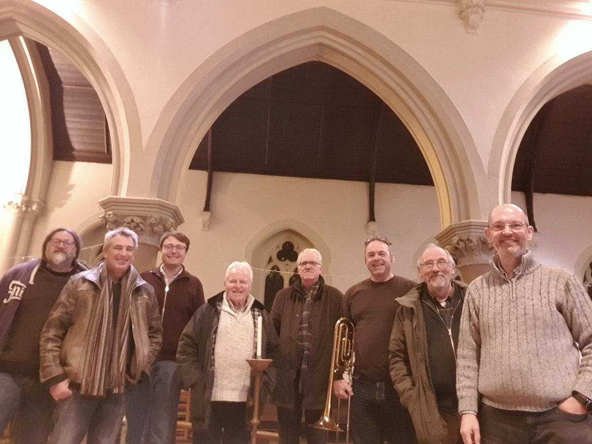 Quick photo call with a few of the composers of the Severnside Composers Alliance after our rehearsal yesterday evening. 
Looking forward to performing thier compositions this Friday at the Arnolfini.

arnolfini.org.uk/whatson/beauty…