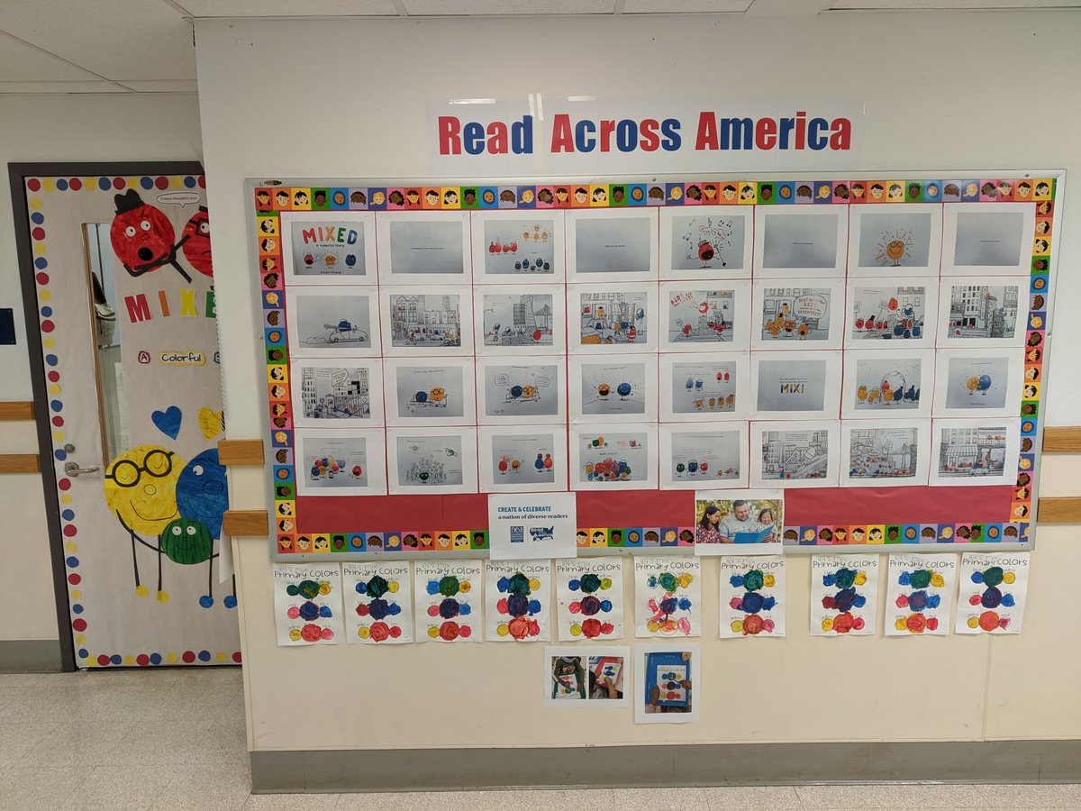 PreK 107 is participating in Bradley's Read Across America Door Decorating contest! We chose the book "Mixed" by Arree Chung. An inspiring book about color, tolerance,and embracing differences <a href="/DrRaShawnAdams/">Dr. RaShawn M. Adams</a> <a href="/TheaJackson8/">Thea M Jackson-Byers</a> @LBensonAPSD <a href="/tiffanysorto0/">Tiffany Sorto</a> <a href="/Antonel1Shannon/">Shannon Antonelli</a> <a href="/arreechung/">Arree Chung</a>