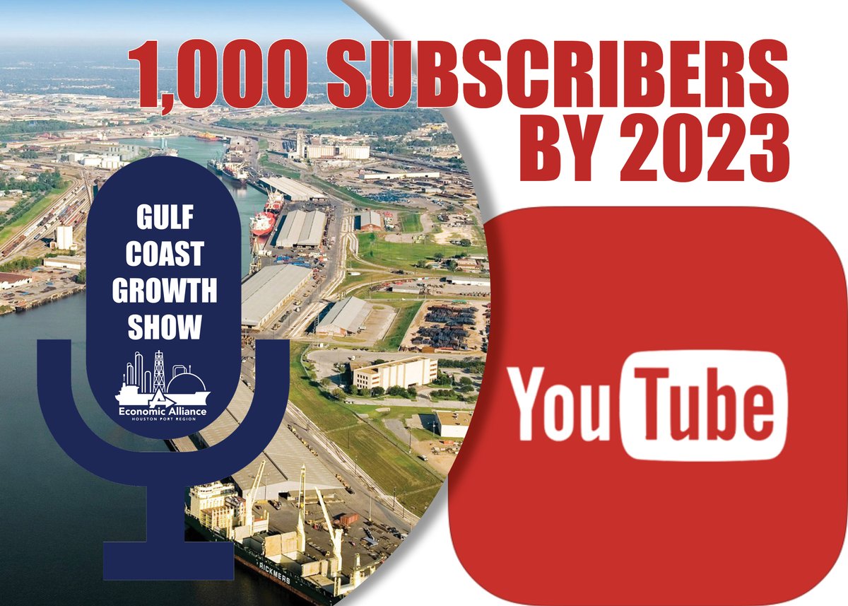 EconAlliance's tweet photo. Want to learn more about our GREAT region? Get the latest, subscribe today! So many great speakers, @EconAlliance Podcast " Gulf Coast Growth Show". You don't want to miss an episode! https://t.co/eYVskqMhpk
Help us spread the word! 
@chadburke87 @winkler @EHCMA @texaschemistry https://t.co/9c7Sm0Cpq2