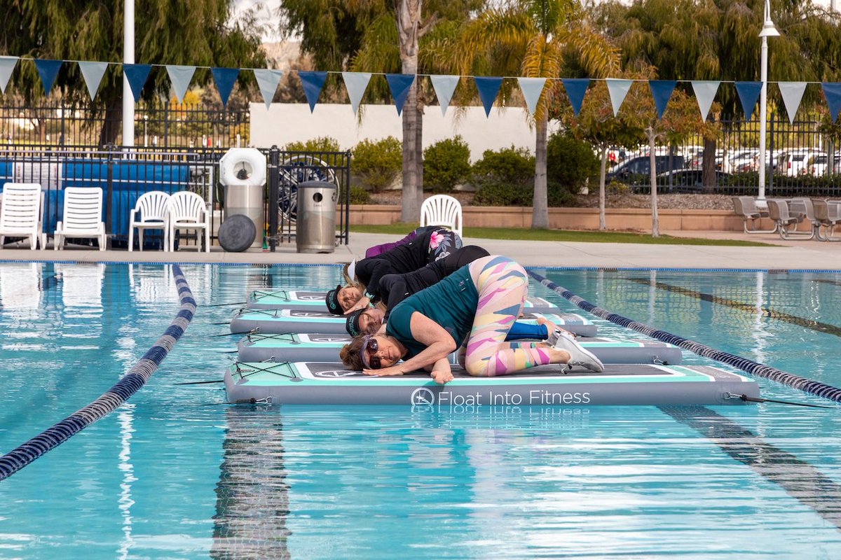 FloatIntoFitnes's tweet photo. Our pool fitness &amp; yoga mat is perfect for creating fun and challenging workouts in the aquatic environment while adding a new twist to your yoga or fitness routine. This system is great for indoor and outdoor pools,  gyms, recreation centers, resorts, clubs, and aquatic centers. https://t.co/OI9c1ubmvt