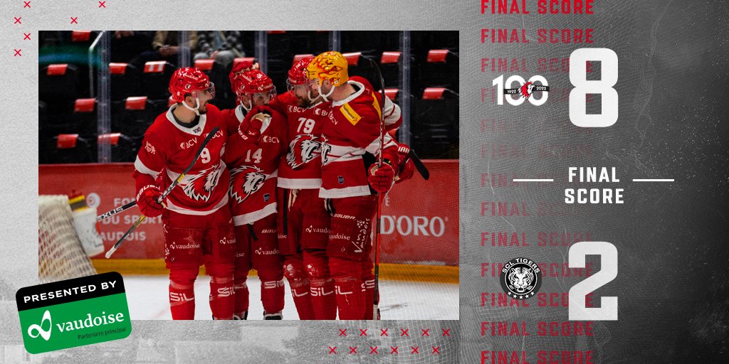 lausannehc's tweet photo. 𝙐𝙣 𝙢𝙖𝙧𝙙𝙞 𝙨𝙤𝙞𝙧 𝙘𝙤𝙢𝙢𝙚 𝙤𝙣 𝙡𝙚𝙨 𝙖𝙞𝙢𝙚 🔴⚪️

Les Lions s'imposent largement à la Vaudoise aréna face aux SCL Tigers 👏🏻

Véritable récital offensif notamment pour Jason Fuchs et Damien Riat auteurs tous les deux de 5pts !

Lausanne HC 8⃣-2⃣ SCL Tigers
#LHCSCLT https://t.co/cKJ74hbbVS