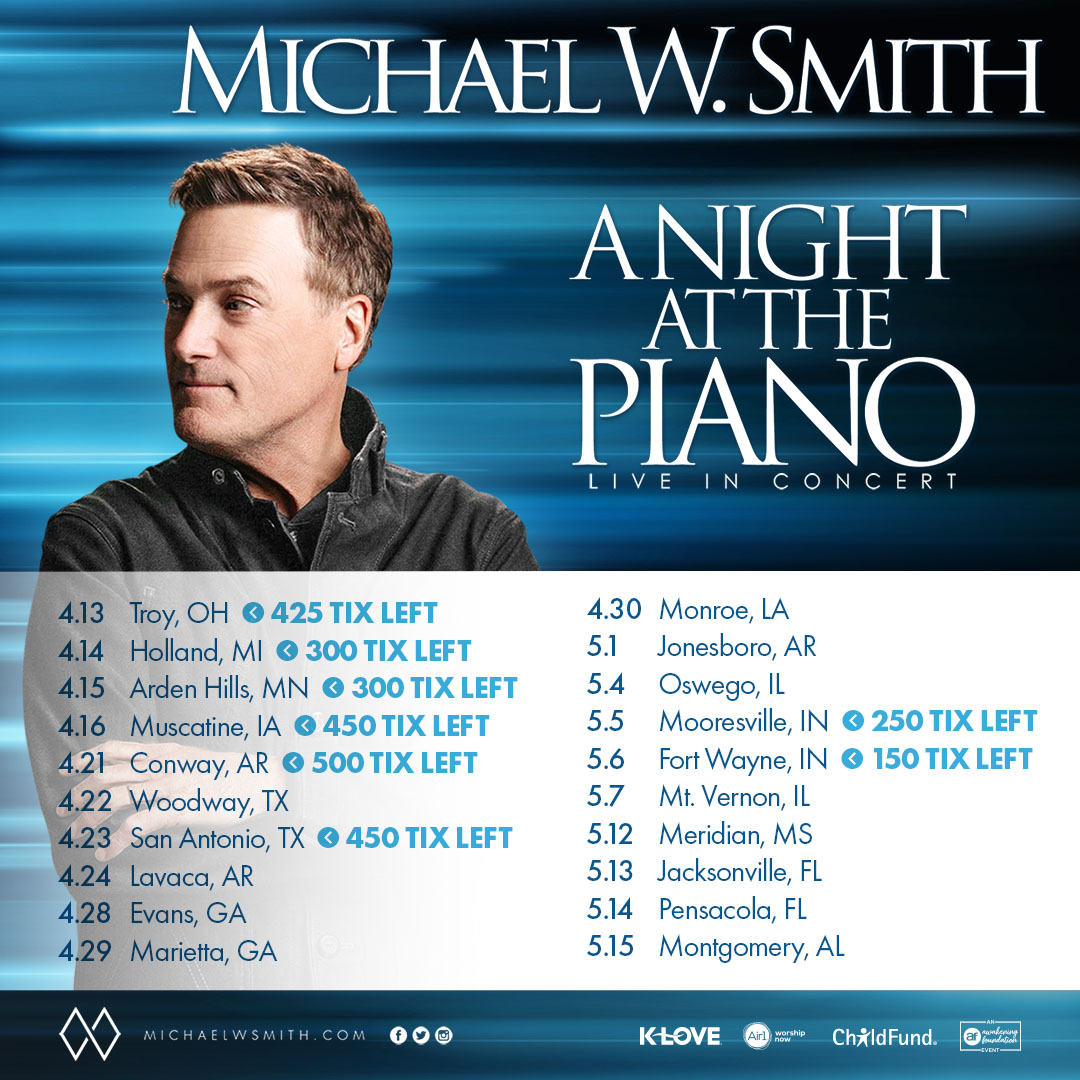 Awakeningevents's tweet photo. There is something so special about @michaelwsmith playing and singing at the piano and you can experience it in person this spring! Get your tickets before they are gone  🎟https://t.co/6QLHK2lFfh https://t.co/7mXX8V2qOG