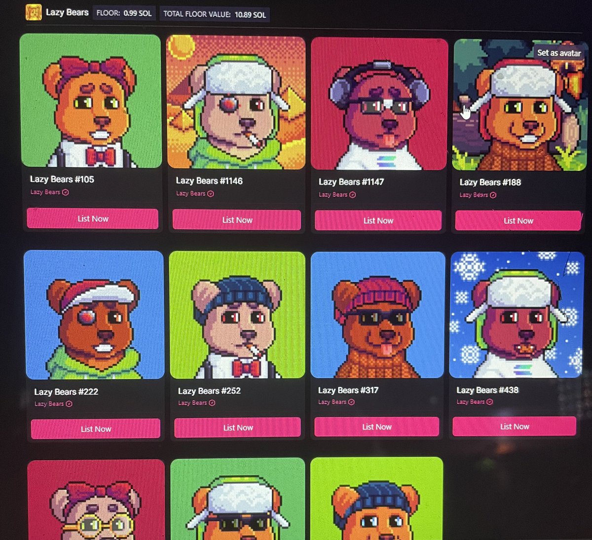 HedgehogOnSol's tweet photo. Off the floor for 1 sol in in your hands please follow @LazyBearsNFT and join the discord as I have been trying to help them regrow as a community giving them away now look in wallet 11 winners only 31 commented. https://t.co/Wl9vup7Uwz