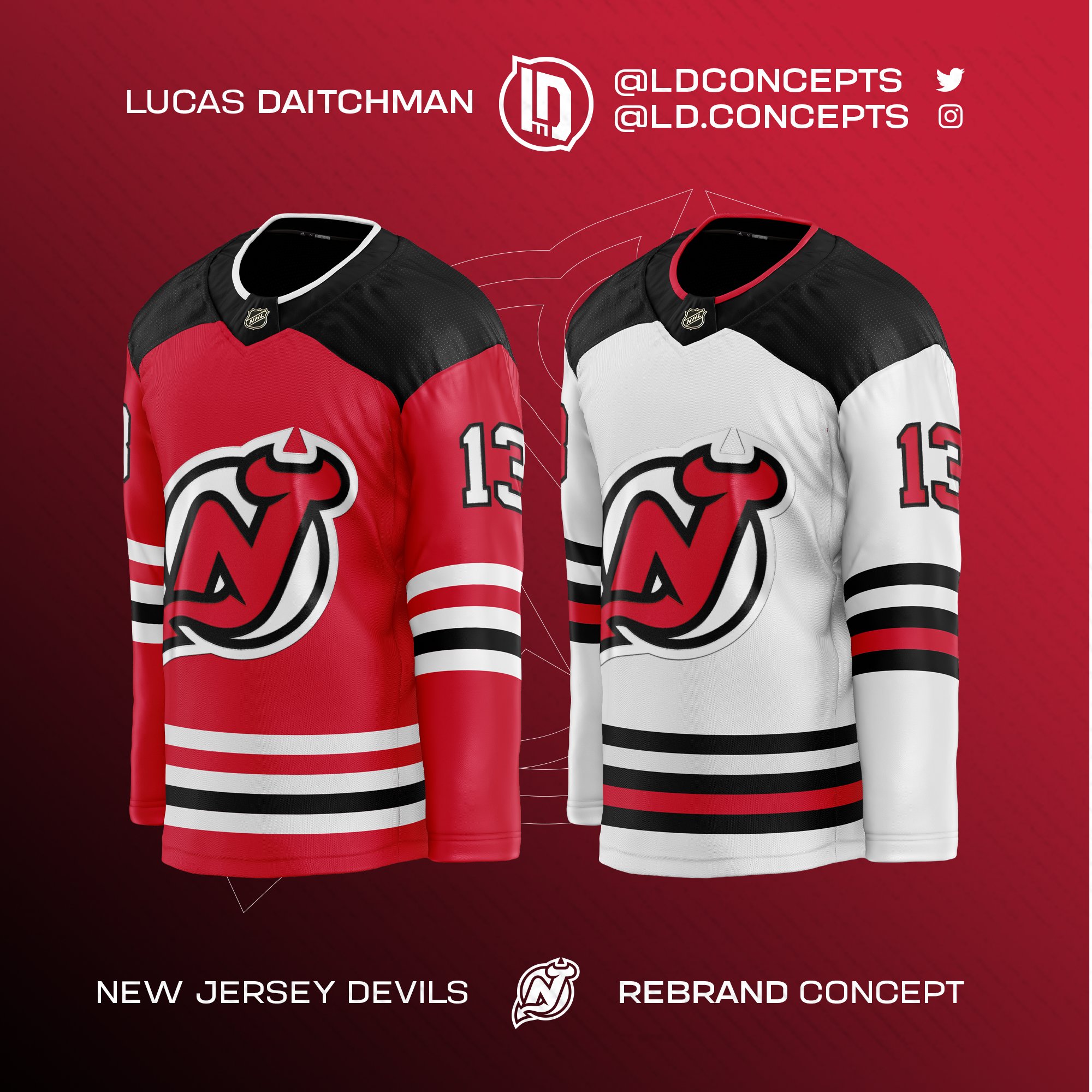 Lucas Daitchman on X: Here's a pair of jersey ideas for the 2023  #NHLAllStar tournament in South Florida. The wacky stripes play off the  event logo unveiled last month and keep things