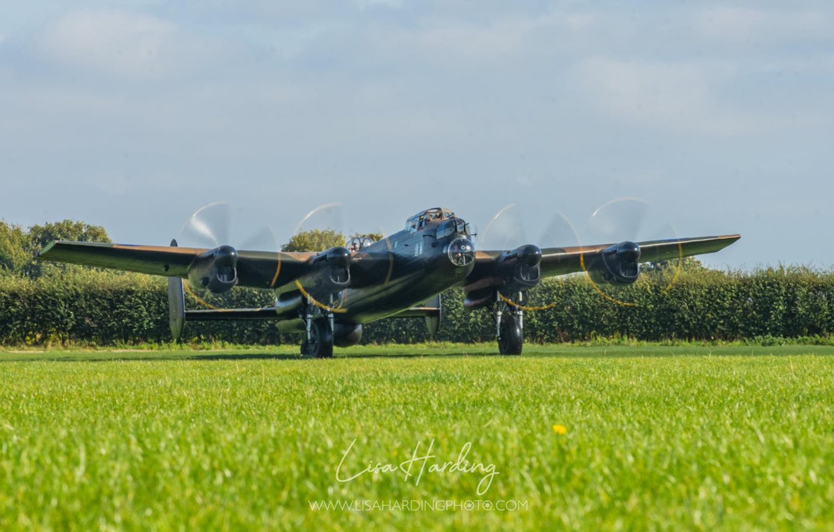 It always amazes me seeing Lancaster Just Jane trundle up and down the grass runway at @NX611JustJane as she looks like a model from low down on the ground #PhotoThrowback