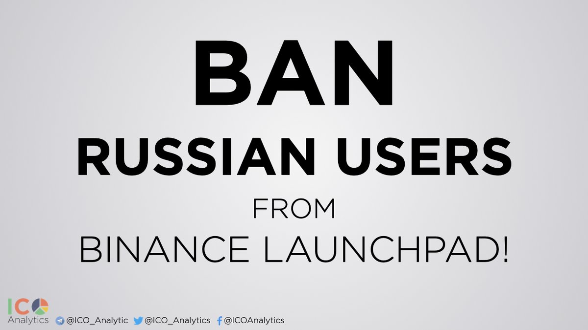1/3 Users from Russia should be banned from <a href="/binance/">Binance</a> Launchpad till the last soldier will be out from Ukrainian land! Binance has just announced the next token sale on March 9th. And Russian users will be participating while innocent Ukrainians dying from their missiles...