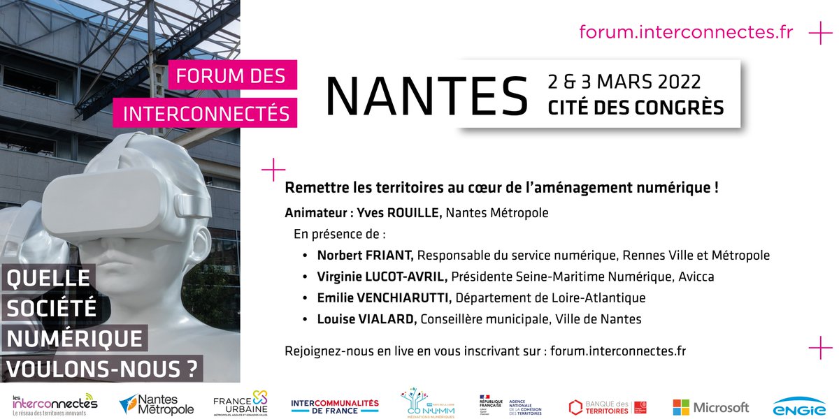INTERCOnnectes's tweet photo. ✅C'est le moment de la conférence : "Remettre les territoires au cœur de l’aménagement numérique !". En présence de : #YvesRouille @NFr21 #VirginieLucot #EmilieVenchiarutti @louisevialard 
 
Accédez au direct en vous inscrivant : https://t.co/Hz4czaWEyL

#FDI22 https://t.co/sddwNsTdSi