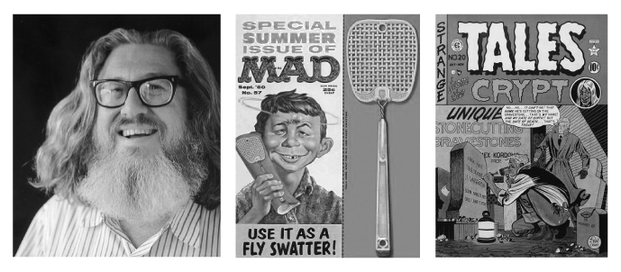 designonething's tweet image. Happy birthday William Maxwell Gaines. The award-winning publisher &amp;amp; editor, famous for publishing EC Comics influential mature comics including Tales from the Crypt, as well founding  Mad Magazine with Harvey Kurtzman, was born today in 1922. 
#comics #MadMagazine