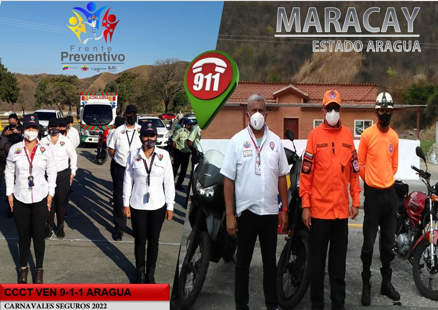 #Infórmate📢| El #Ven911Aragua  se mantiene en #AlertaPreventiva para garantizar el sano disfrute de los Carnavales BioSeguros 2022 a lo ancho y largo de la region aragüeña. 🚓🚑🚒🚨🚔🏍🚦 
#Aragua 
#CarnavalesBioseguros2022