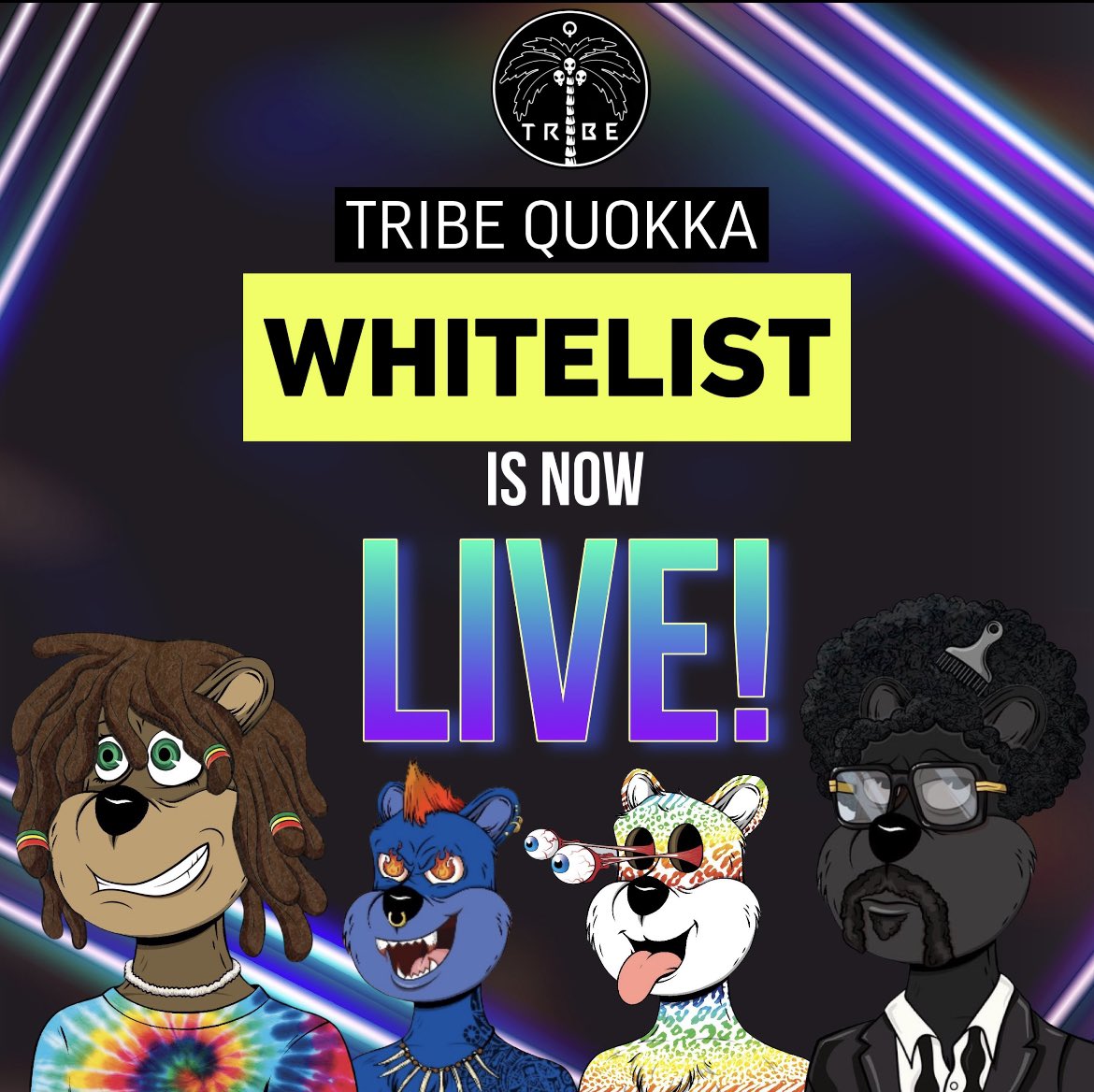 Doc_Doofus's tweet image. 🚨 Whitelist Application 🚨      @ tribequokka.com 🌴🔥#TribeQuokka #NFT #NFTs #Whitelist #NFTCollection #NFTCommunity #NFTdrop #NFTProject #nftcollector #nftart #NFTartists