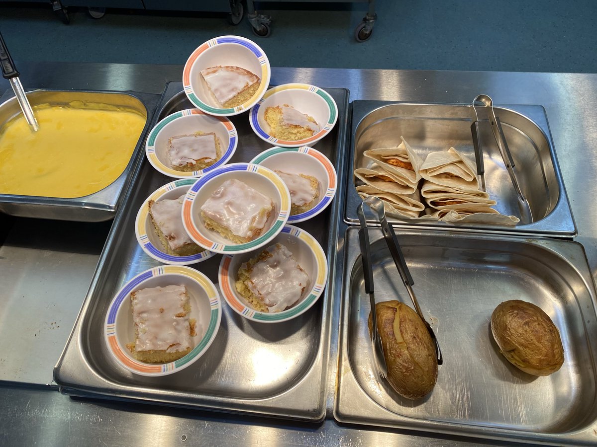 We have a new team of school cooks and our lunches are delicious 😋