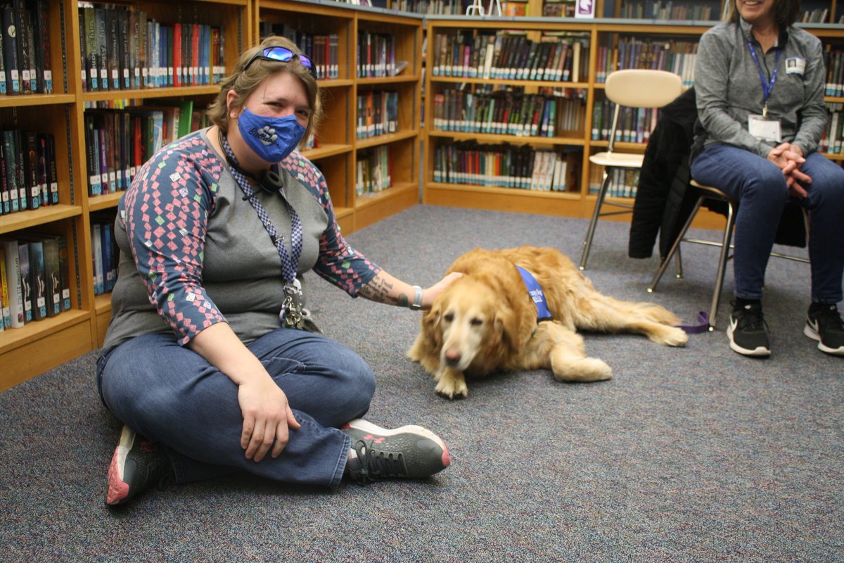 The Media Center is for everyone! How was your day? A big thanks to Pets on Wheels for visiting today and to the awesome staff who helped organize it! 
<a href="/FCPS_BCMS/">Jay Schill</a> @fcpsmedia