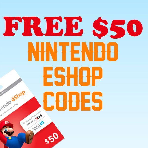  Nintendo Eshop Prepaid Card $50 for 3ds or Wii U by