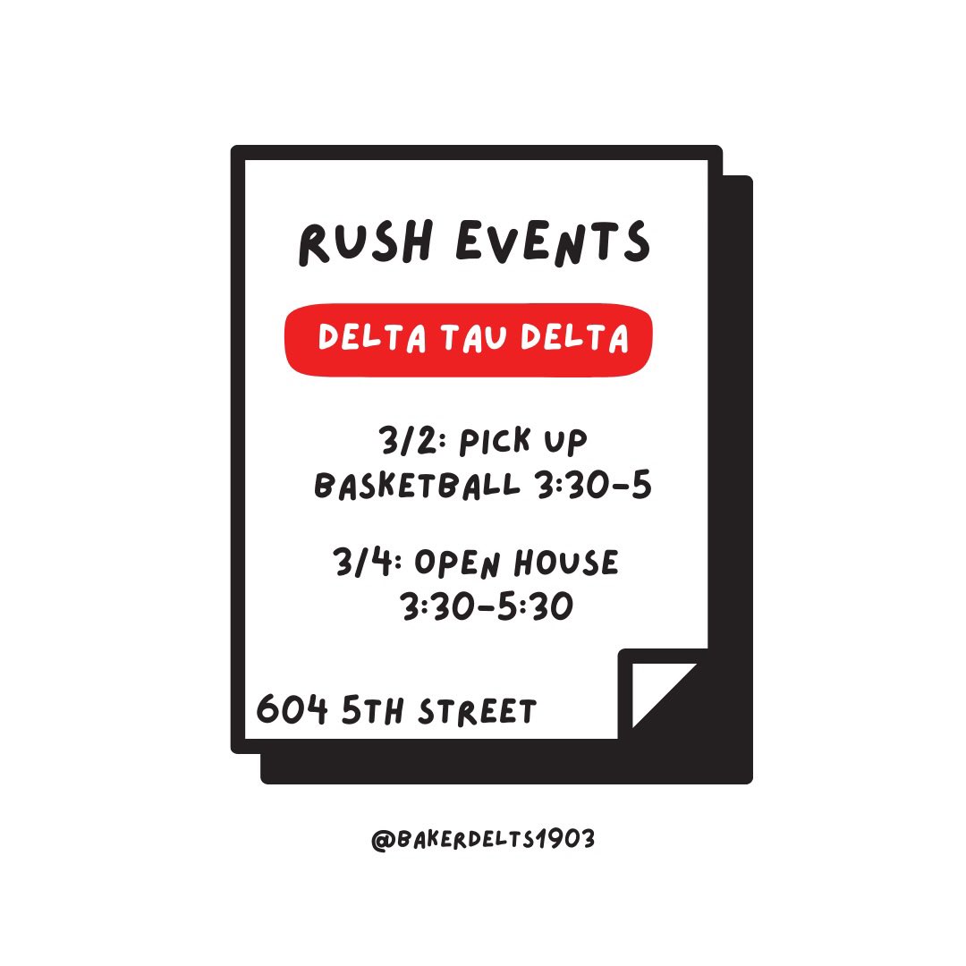 Stop by the house this week to meet some of the guys if you’re interested in rushing #rushdelt