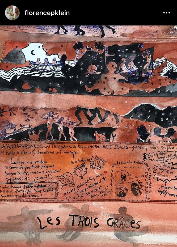 IG @florencepklein] ‘Oh My Goddess!’ 

Revisiting the tale of The Three Graces 🌿