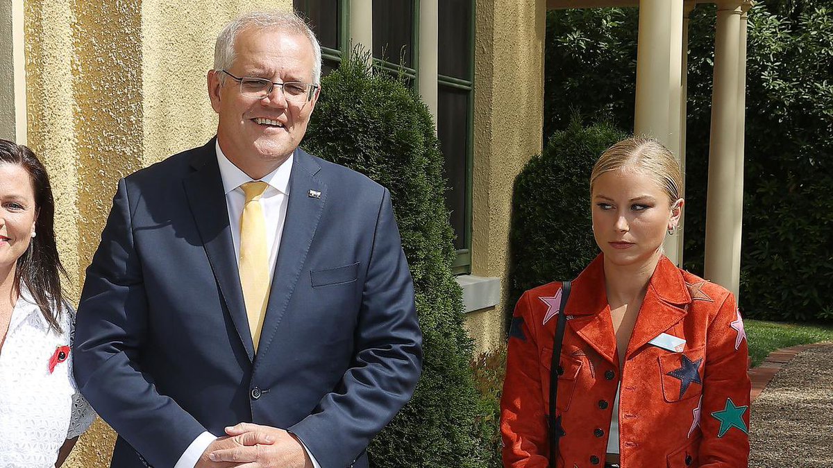 Kalm80's tweet photo. @CQUni VC departure weeks after social media post attacking Australian of the Year @TamePunk photo with @ScottMorrisonMP https://t.co/roSCmfwgld https://t.co/3cY79luDvu