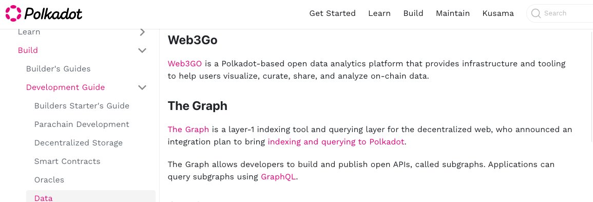 Web3Go has been officially introduced and integrated by <a href="/PolkadotWiki/">PolkadotWiki</a> , which is maintained by <a href="/Web3foundation/">Web3 Foundation</a>. Web3Go will take one important role in the Web3.0 ecosystem.  wiki.polkadot.network/zh-CN/docs/bui….