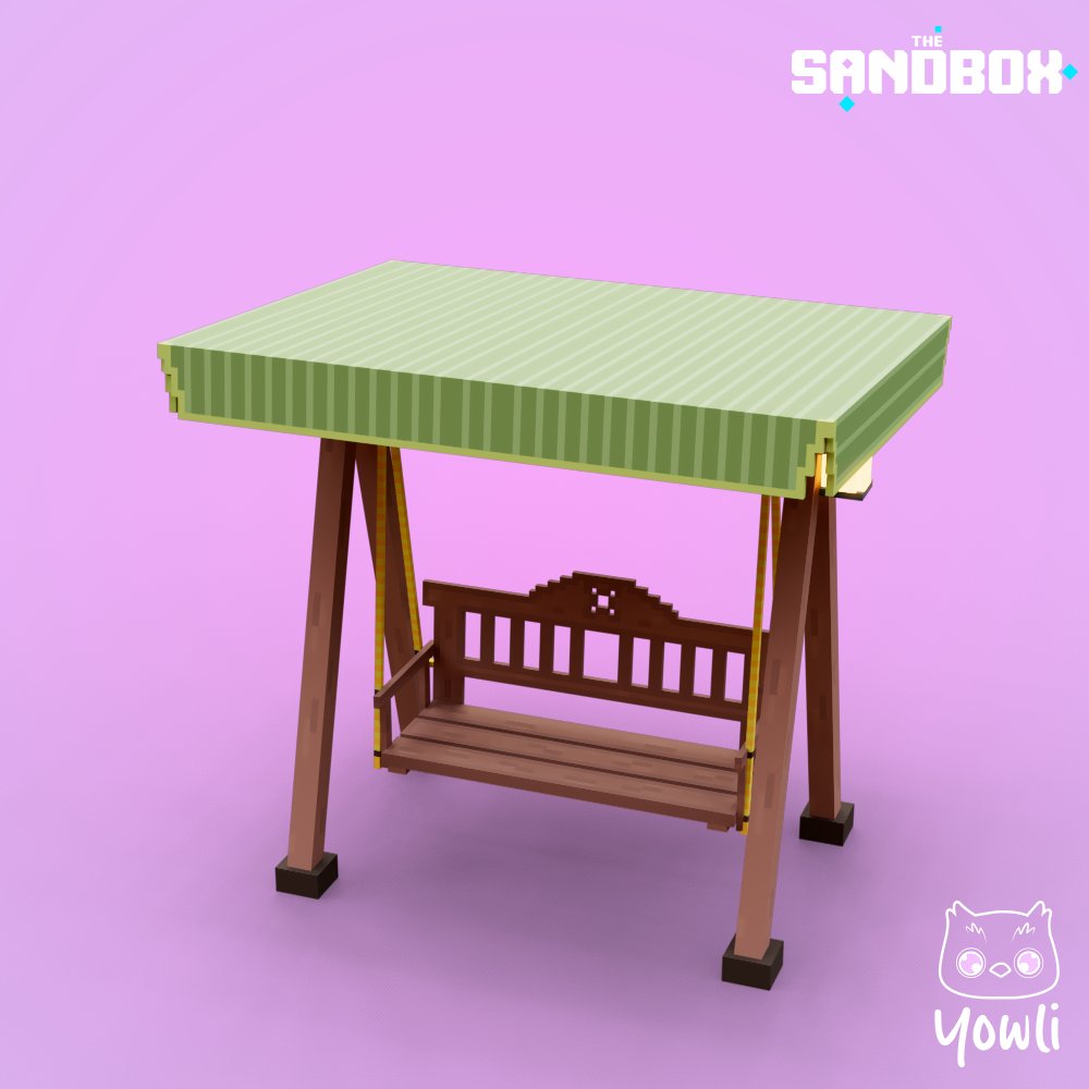 Tomamos un descanso? Es hora de tomarnos una bebida fría y disfrutar de una tarde tranquila.

#park #assetmanagement #voxedit #voxel #voxelartwork #thesandboxcrypto #thesandboxgame #lighttracerrender #chairdesign #umbrella #picnik #columpio #banca #hamaca #teammango
