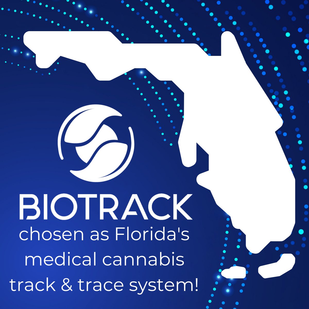 We're thrilled to announce that the state of Florida has chosen BioTrack to track the movement of cannabis inventory throughout the state!