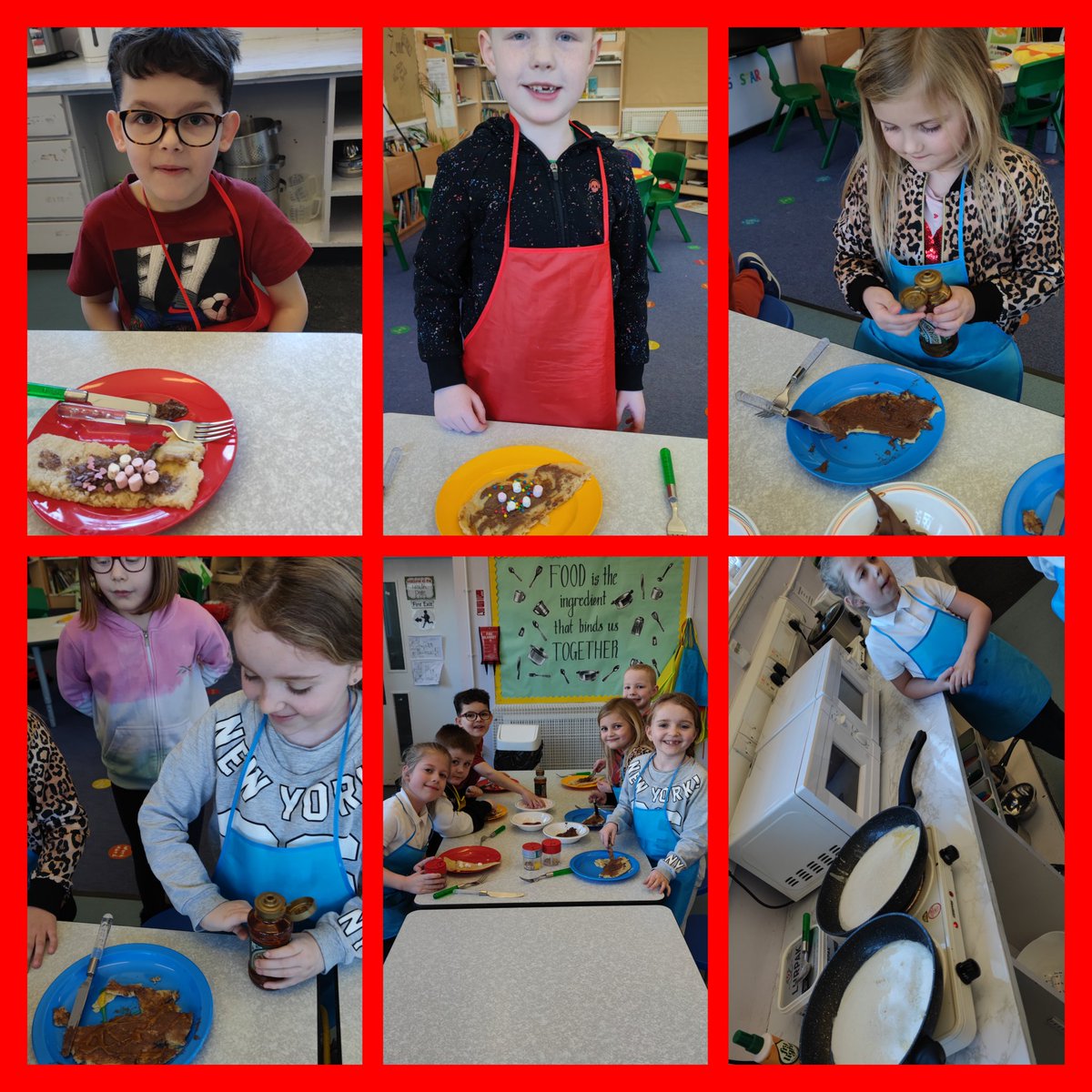 StColumbas2016's tweet photo. Primary 2/3 had the best time making pancakes today for Shrove Tuesday. They were so excited from beginning to end and licked their plates clean! Some were kind enough to let their teacher get a wee taste 😋 #pancaketuesday #cookingstars #p2/3 https://t.co/0dEsw89CNU