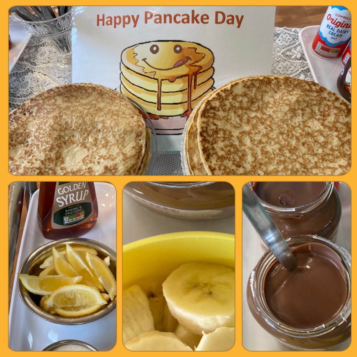 #PancakeDay/#ShroveTuesday provides delicious opportunities for a wonderful sensory activity for someone living with #dementia. The smell and taste of freshly squeezed lemon with crunchy sugar on hot pancakes is a sensory delight! A wonderful prompt for #reminiscing too.