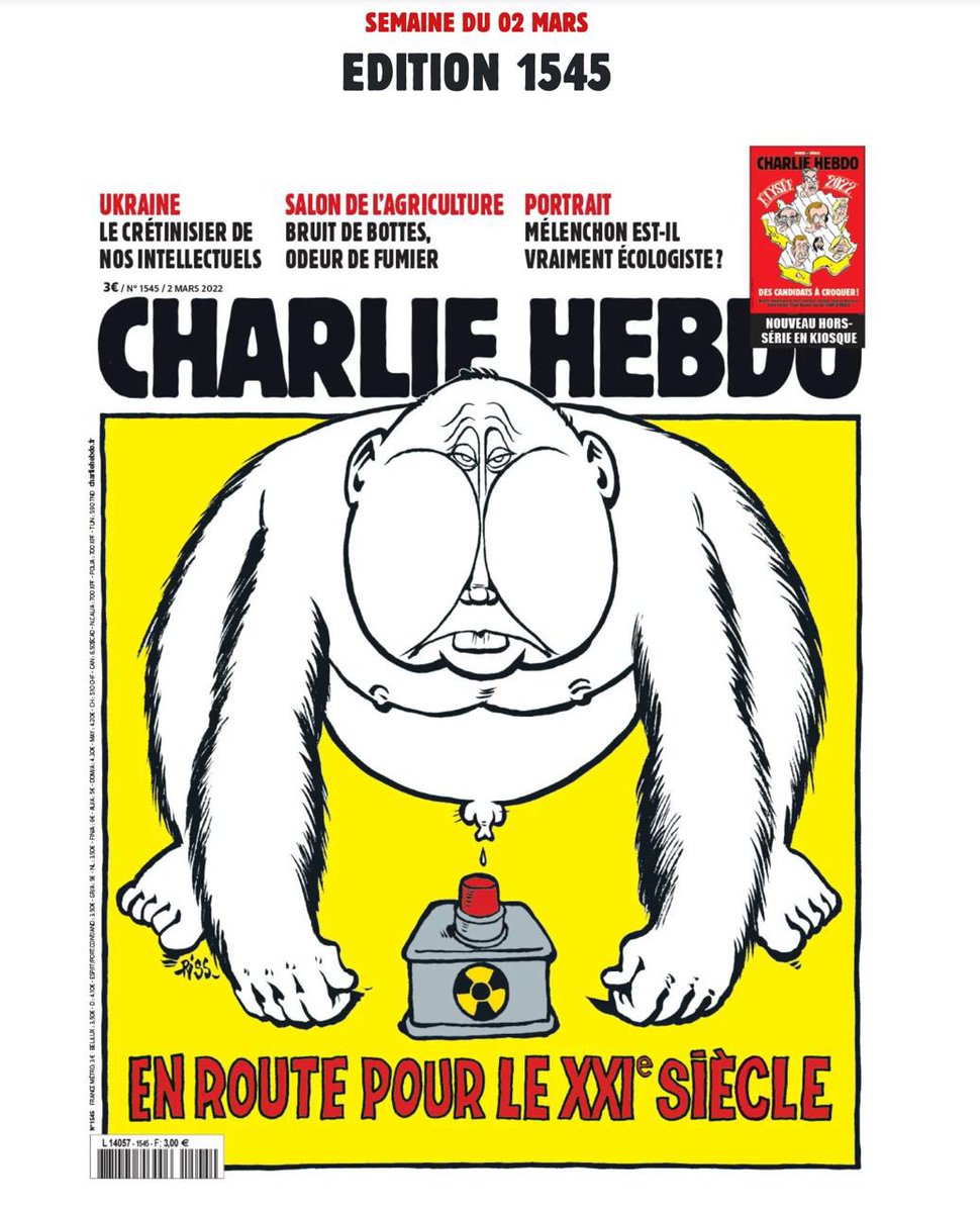 nexta_tv's tweet photo. 🔥Charlie Hebdo magazine will be released with this cover tomorrow https://t.co/crJ1MZ1MVX