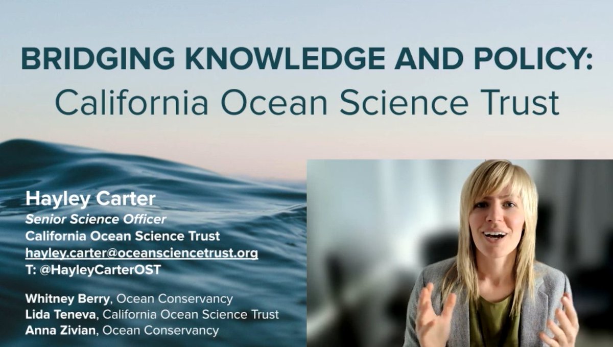 HayleyCarter_'s tweet photo. Attending Ocean Sciences Meeting &amp; looking to have your science inform mgmt &amp; policy? 

Don't miss my talk on @CaliforniaOST &amp; our work to foster decision-making action on a range of coastal issues, including acidification. 

#OSM2022 https://t.co/dedRQUPf24 @azivian @WBOceans https://t.co/t2Q9K3yYfw