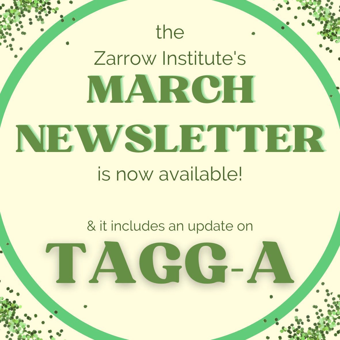 Our new March Newsletter includes exciting news about TAGG-A!
conta.cc/3MekAc9