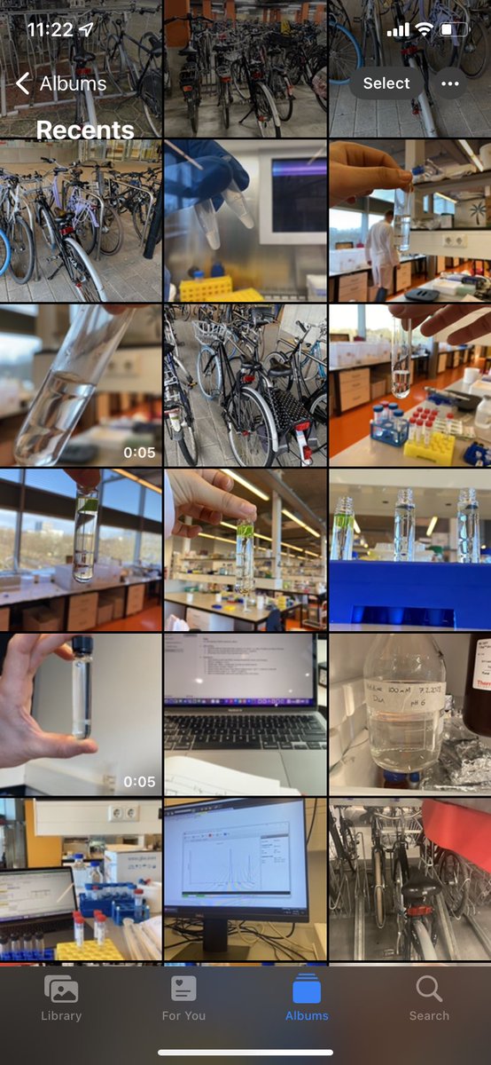 grad student in the netherlands camera roll summed up: where you parked the bike, and experiments documentation
