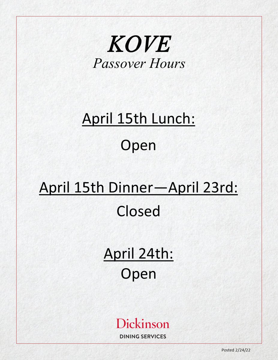 Dickinson Dining (@dsondining) on Twitter photo 