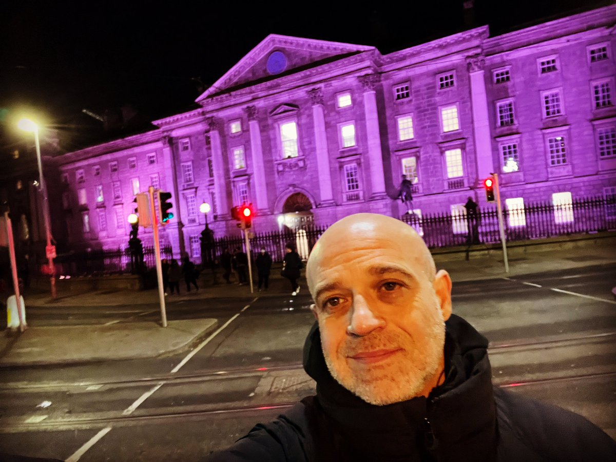 @tcddublin is #LightUpForRare! Thanks to everyone for a wonderful informative meaningful #RareDiseaseDay2022 now is time to #ThinkRare @UlyssesNeuro “We are all, We are all the children of a brilliant coloured flower. And there is no one, There is no one, Who regrets who we are”