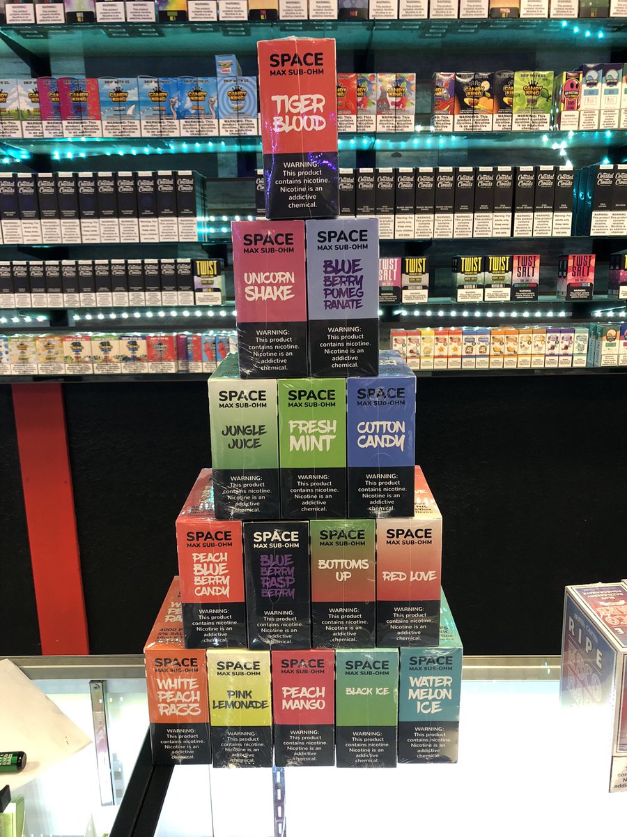 ISmokeCBD's tweet image. Welcome to Ismoke Bayou Vista! We have some new disposables to choose from! Space Max Sub-Ohm now in stock! Open all 7 days 10 am - 10 pm. #SpaceMax #space #max #vape #smoke #shop