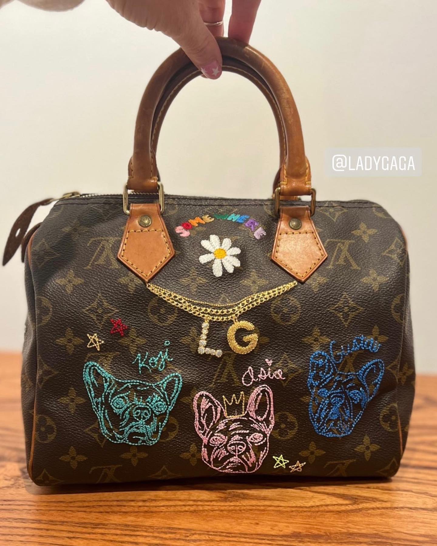 Custom Painted Louis Vuitton Speedy