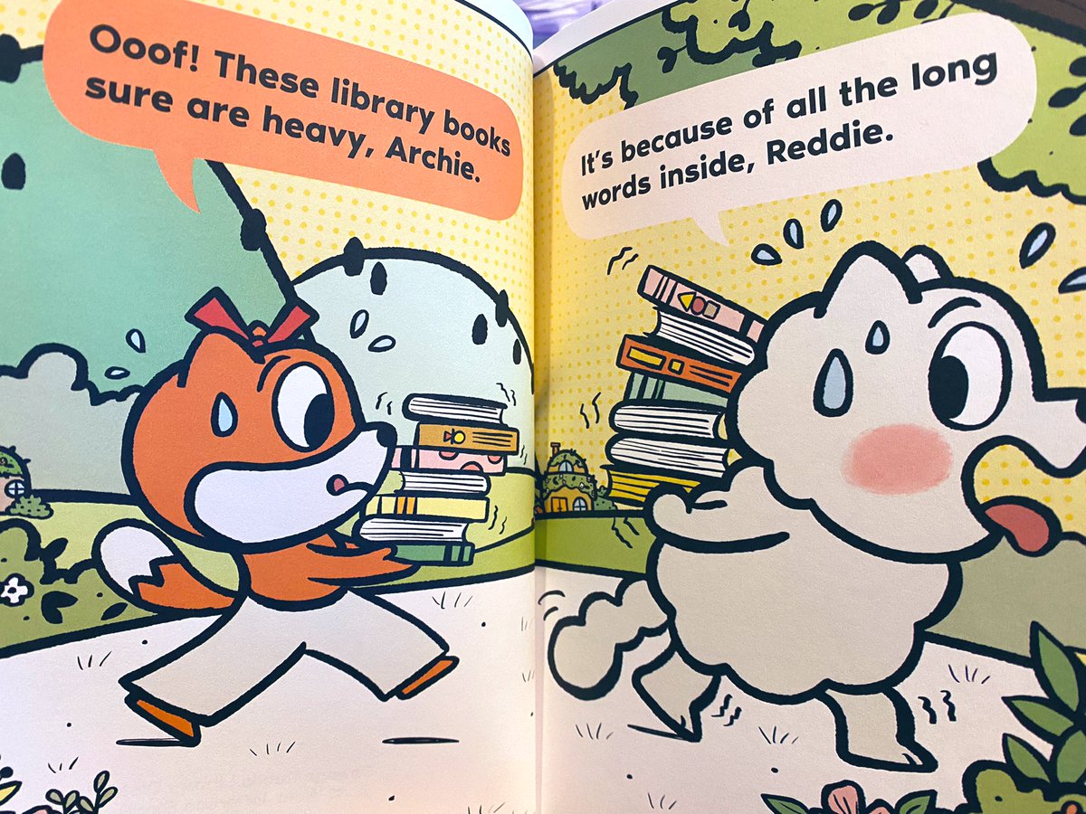 LBookends's tweet photo. Our kids at school already love @candynjames’ Archie &amp; Reddie series, but we are all especially crazy about the latest book: Look What We Can Do! They’re totally accessible for our youngest graphic novel readers, but they’re enjoyable for bigger kids, too! A perfect mix! #kidlit https://t.co/TWsul3VDJc
