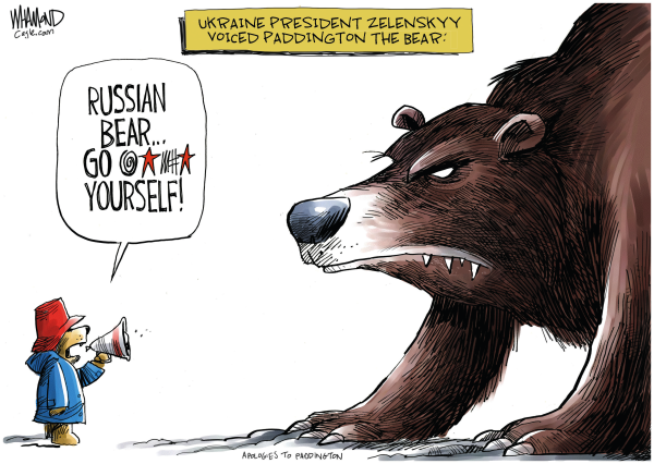 DaveWhamond's tweet photo. With a David VS Goliath war, this seemed to fit. #Ukraine #Zelenskyy #RussiaUkraine https://t.co/ekEBOHWYrN