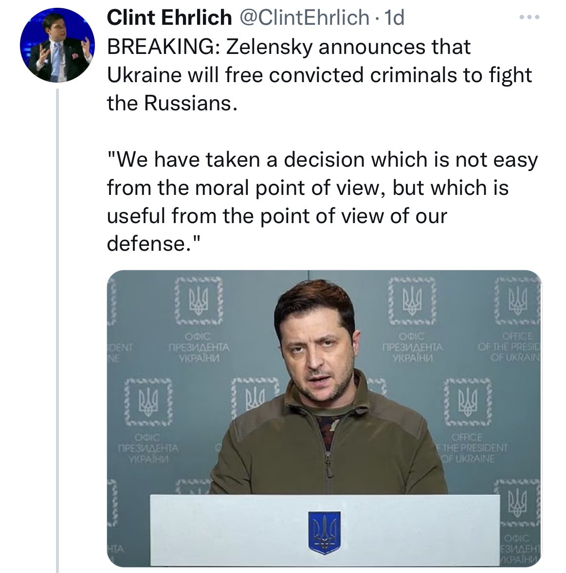 1AmKa3's tweet photo. What could go wrong… when you give a bunch of criminals freedom and guns, right? https://t.co/tBsWHnJNt8