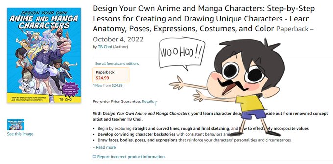 The preorder for my new book started today! It will be good for people who want to approach art and don't know where to start, and it is also for professionals who want to learn anatomy and the basics of character design. The book is very digestible, please check it out! :) 